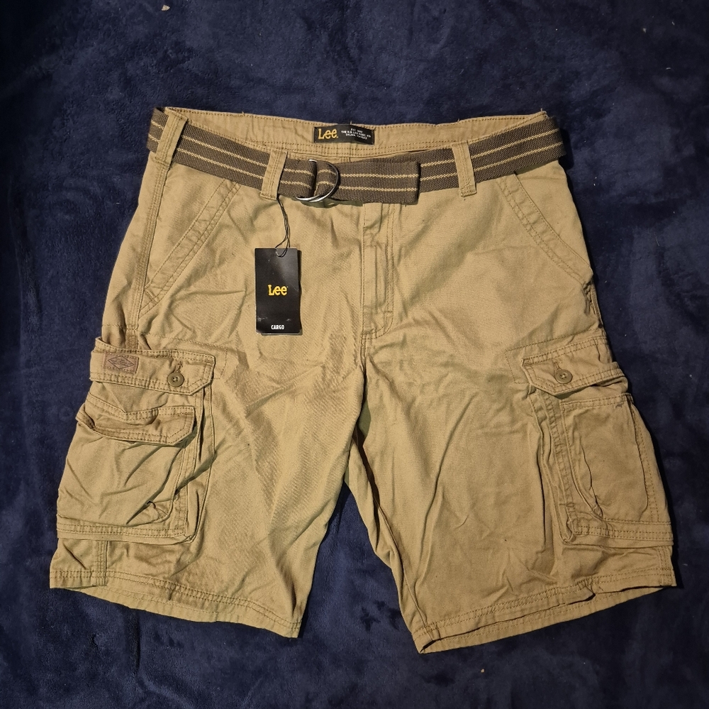 Lee Men's Tan Cargo Shorts